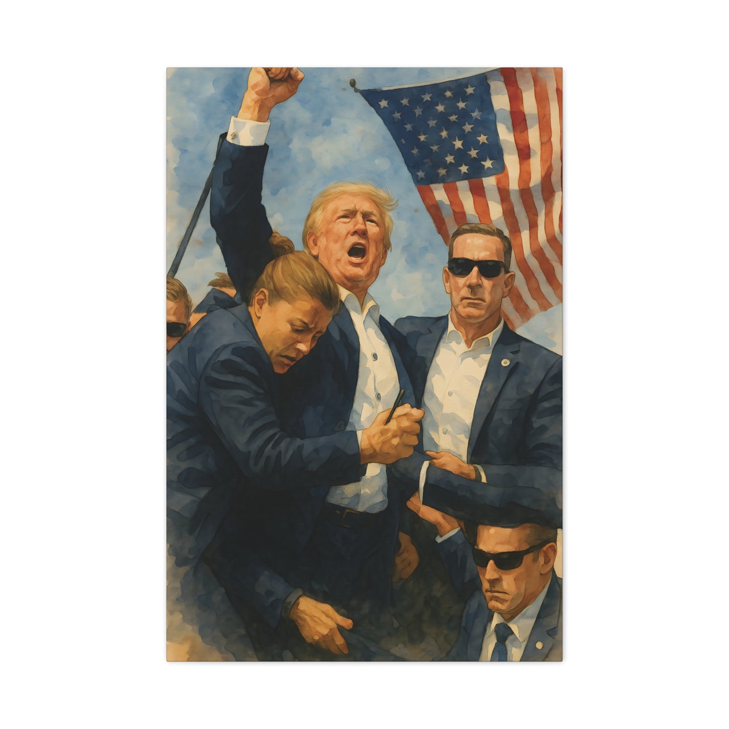 "Fight, Fight, Fight!"– Canvas Wall Art