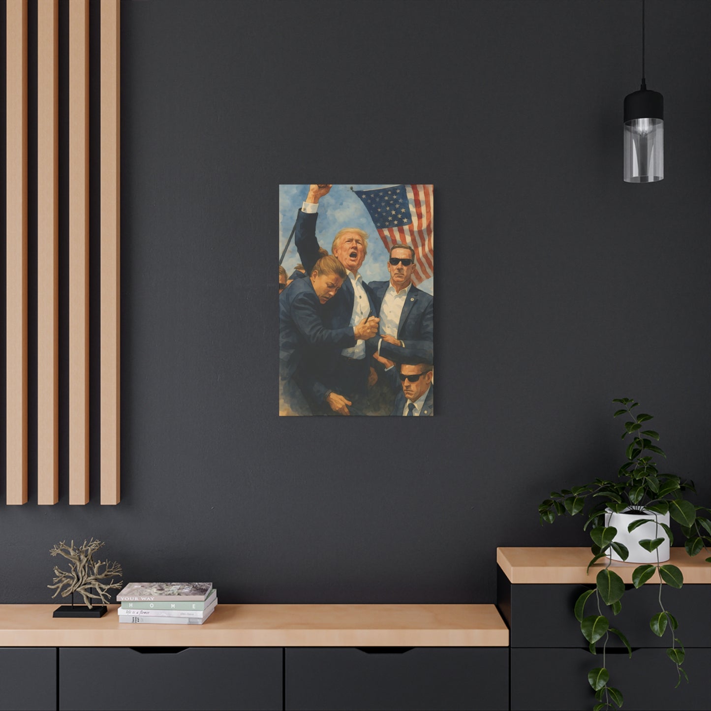 "Fight, Fight, Fight!"– Canvas Wall Art