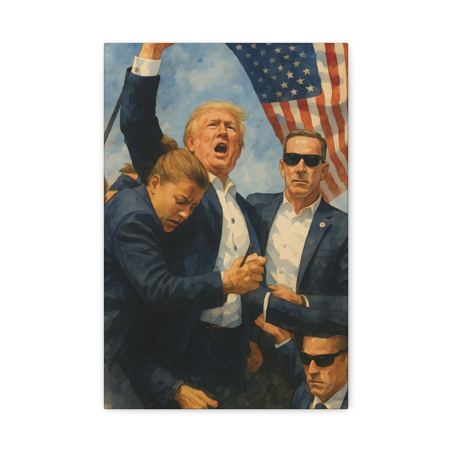 "Fight, Fight, Fight!"– Canvas Wall Art