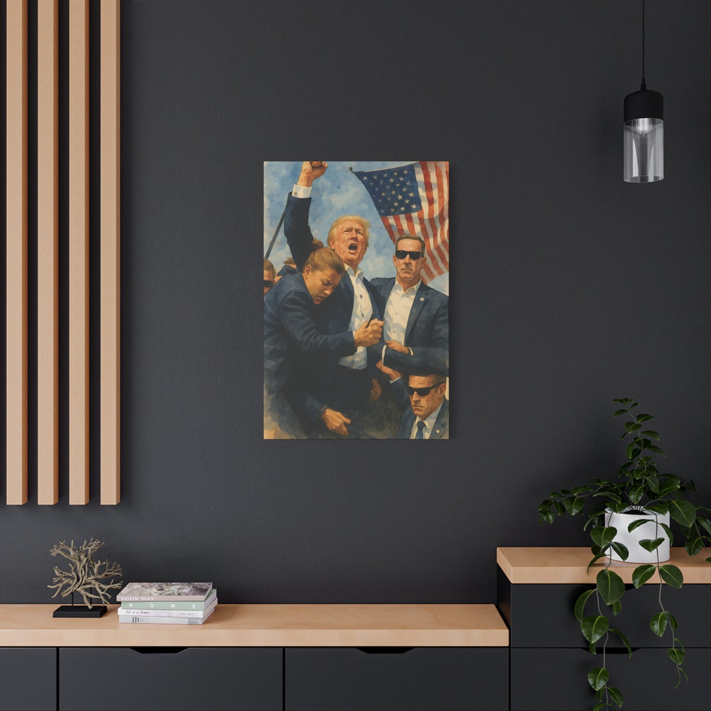 "Fight, Fight, Fight!"– Canvas Wall Art